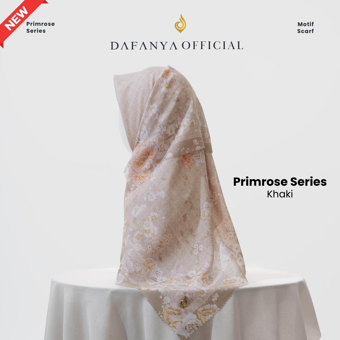𝐃𝐀𝐅𝐀𝐍𝐘𝐀 - Primrose Series Jilbab Motif Floral Kerudung Segi Empat Hijab Scarf bahan Voal Laser Cut