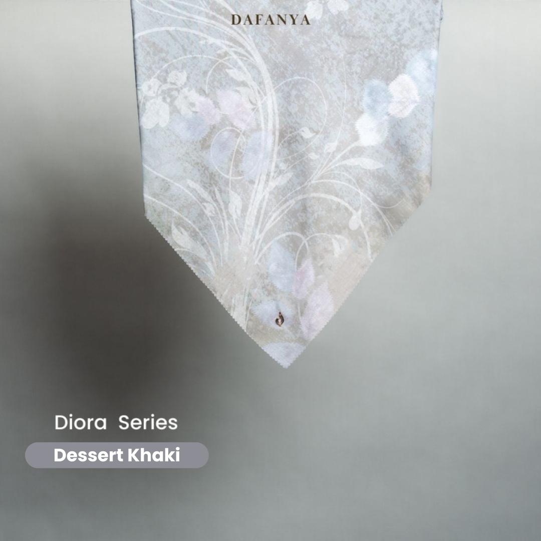 𝐃𝐀𝐅𝐀𝐍𝐘𝐀 - Diora Series Jilbab Motif Floral Kerudung Segi Empat Hijab Scarf bahan Voal Laser Cut