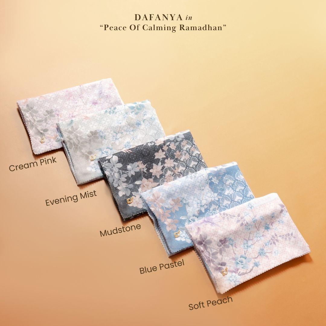 𝐃𝐀𝐅𝐀𝐍𝐘𝐀 - Zaira Series Jilbab Motif Floral Kerudung Segi Empat Hijab Scarf bahan Voal Laser Cut