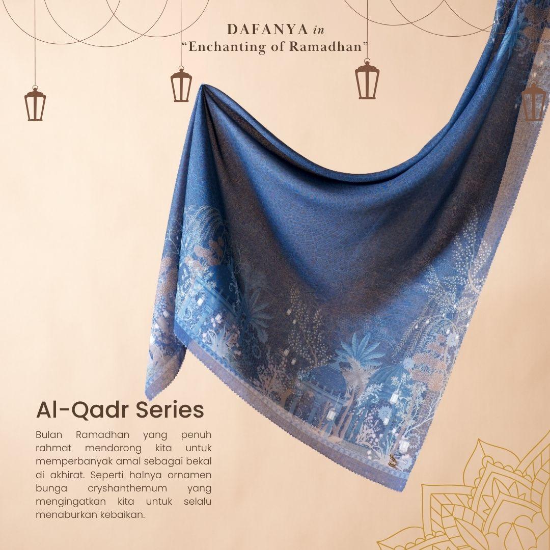 𝐃𝐀𝐅𝐀𝐍𝐘𝐀 - Al-Qadr Series Jilbab Motif Floral Kerudung Segi Empat Hijab Scarf bahan Voal Laser Cut