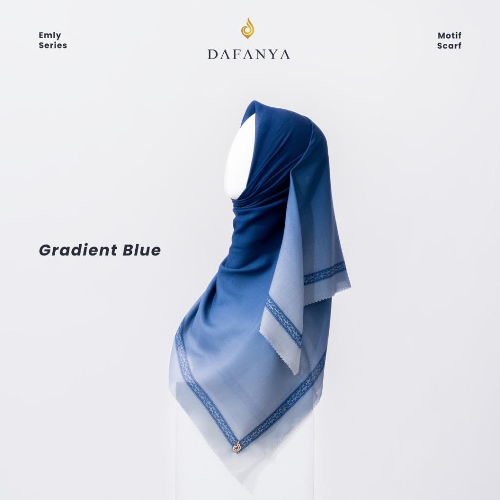 𝐃𝐀𝐅𝐀𝐍𝐘𝐀 - Emly Series Jilbab 4 Gradasi Kerudung Segi Empat Hijab Scarf bahan Voal Laser Cut