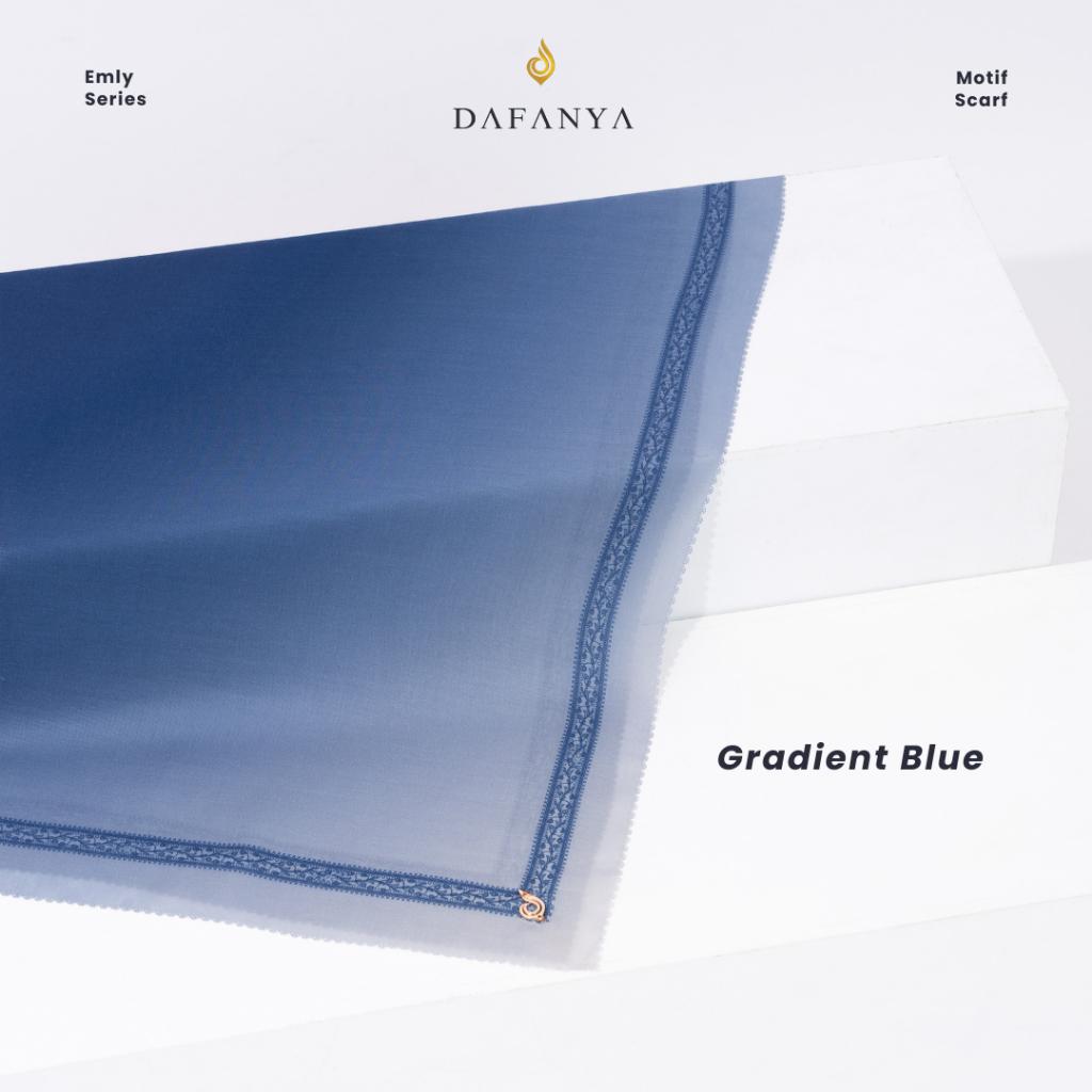 𝐃𝐀𝐅𝐀𝐍𝐘𝐀 - Emly Series Jilbab 2 Gradasi Kerudung Segi Empat Hijab Scarf bahan Voal Laser Cut