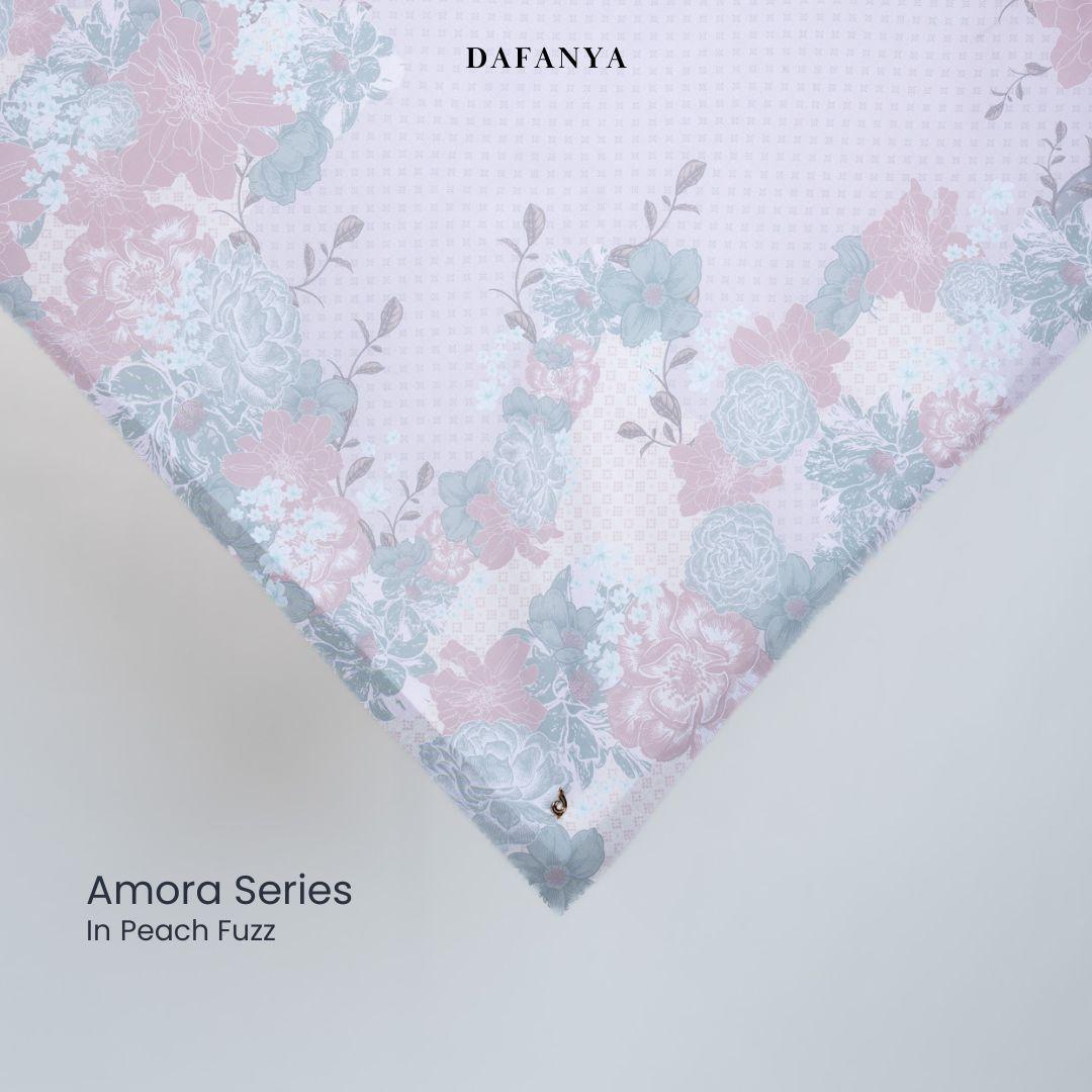 𝐃𝐀𝐅𝐀𝐍𝐘𝐀 - Amora Series Jilbab Motif Floral Kerudung Segi Empat Hijab Scarf bahan Voal Laser Cut
