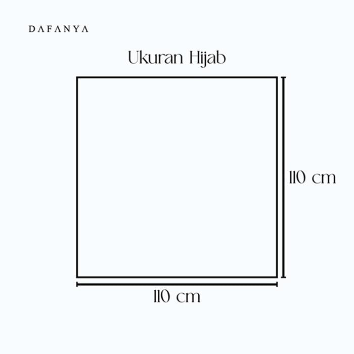 𝐃𝐀𝐅𝐀𝐍𝐘𝐀 - Sylvana Series Jilbab Motif Floral Kerudung Segi Empat Hijab Scarf bahan Voal Laser Cut