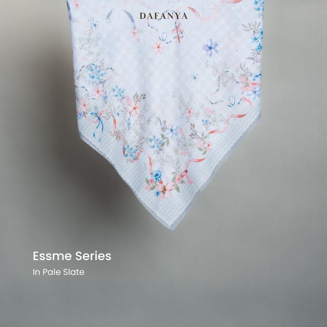 𝐃𝐀𝐅𝐀𝐍𝐘𝐀 - Esmee Series Jilbab Motif Floral Kerudung Segi Empat Hijab Scarf bahan Voal Laser Cut