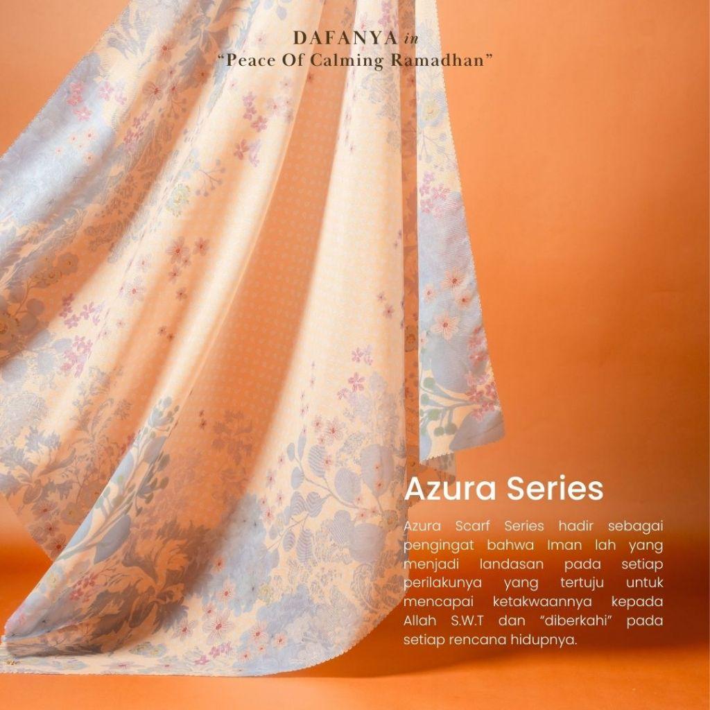 𝐃𝐀𝐅𝐀𝐍𝐘𝐀 - Azura Series Jilbab Motif Floral Kerudung Segi Empat Hijab Scarf bahan Voal Laser Cut