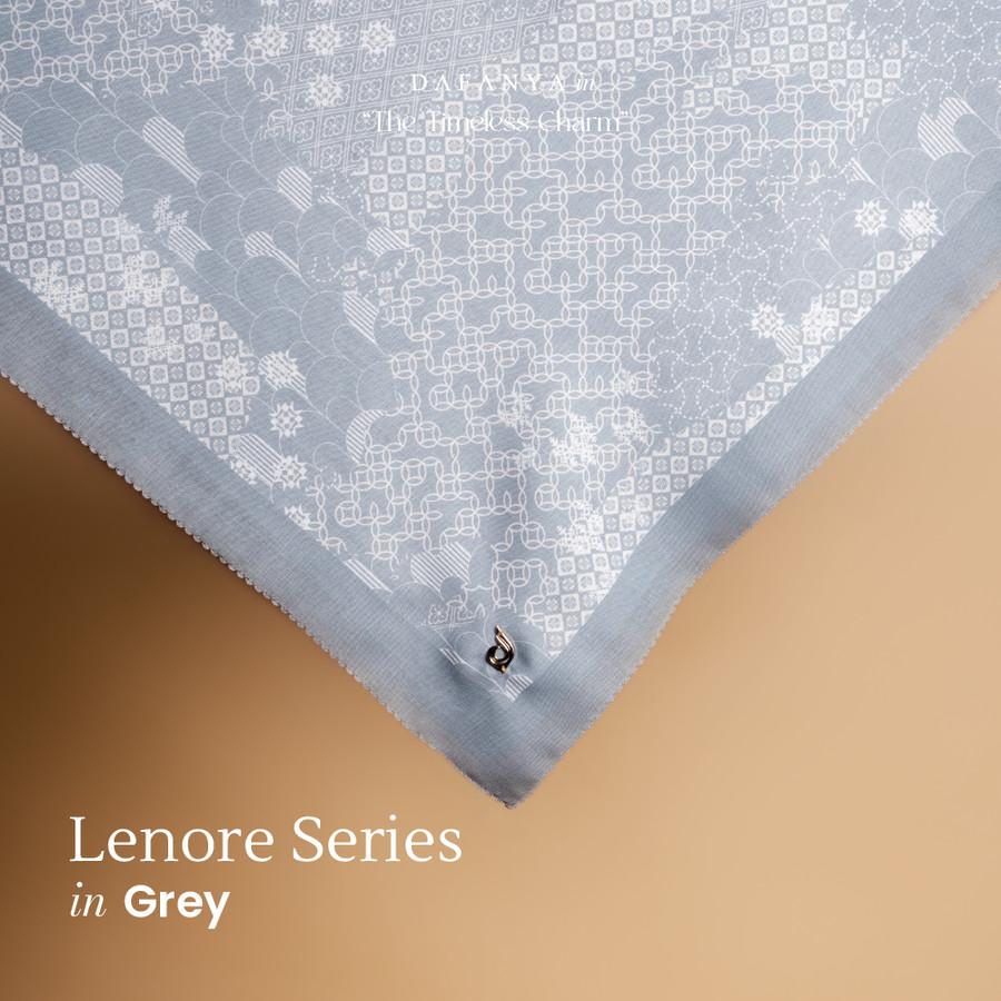 𝐃𝐀𝐅𝐀𝐍𝐘𝐀 - Lenore Series Jilbab Motif Ethnic Kerudung Segi Empat Hijab Scarf bahan Voal Laser Cut