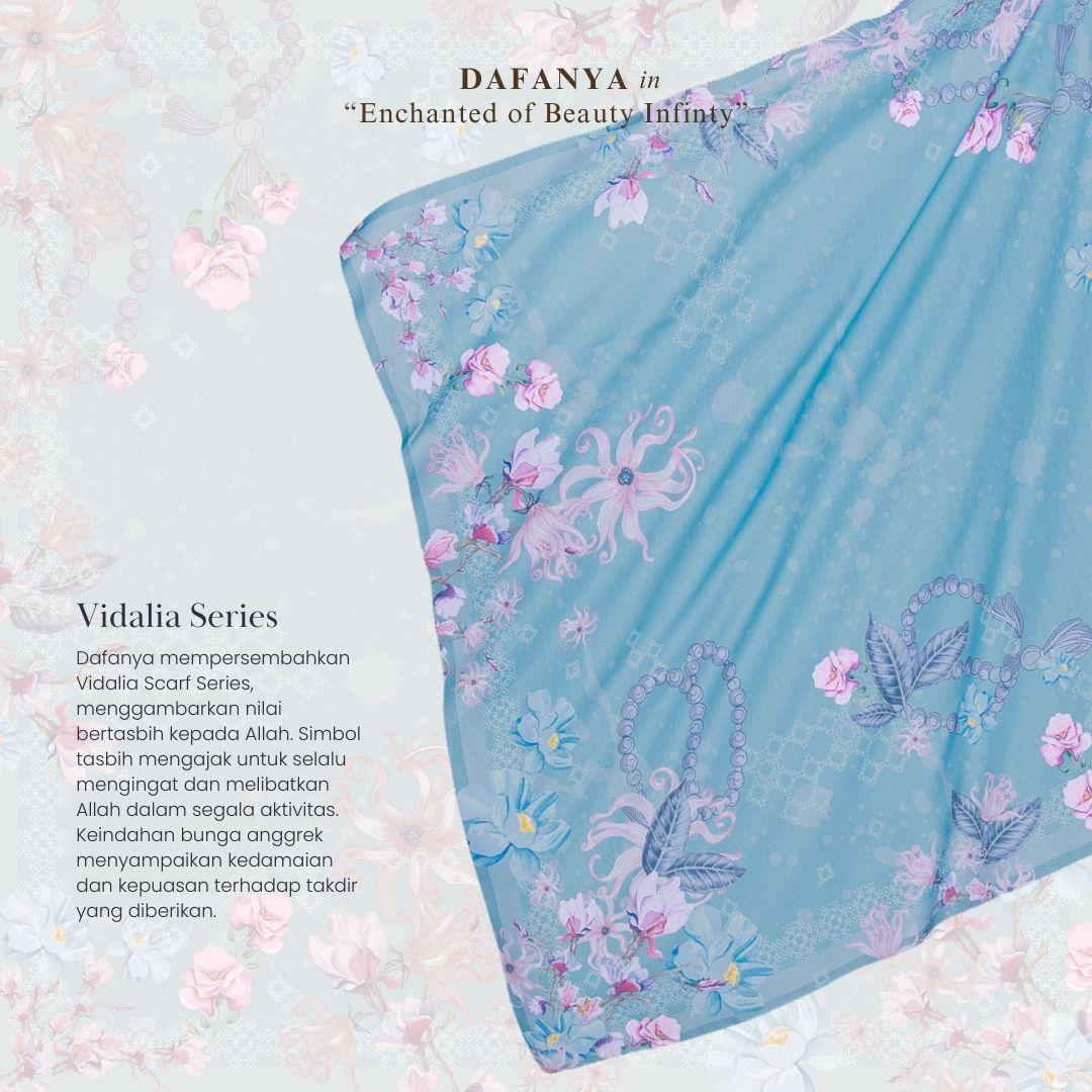 𝐃𝐀𝐅𝐀𝐍𝐘𝐀 - Vidalia Series Jilbab Motif Floral Kerudung Segi Empat Hijab Scarf bahan Voal Laser Cut