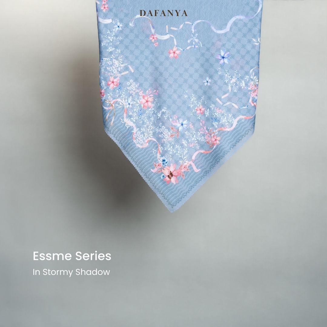 𝐃𝐀𝐅𝐀𝐍𝐘𝐀 - Esmee Series Jilbab Motif Floral Kerudung Segi Empat Hijab Scarf bahan Voal Laser Cut
