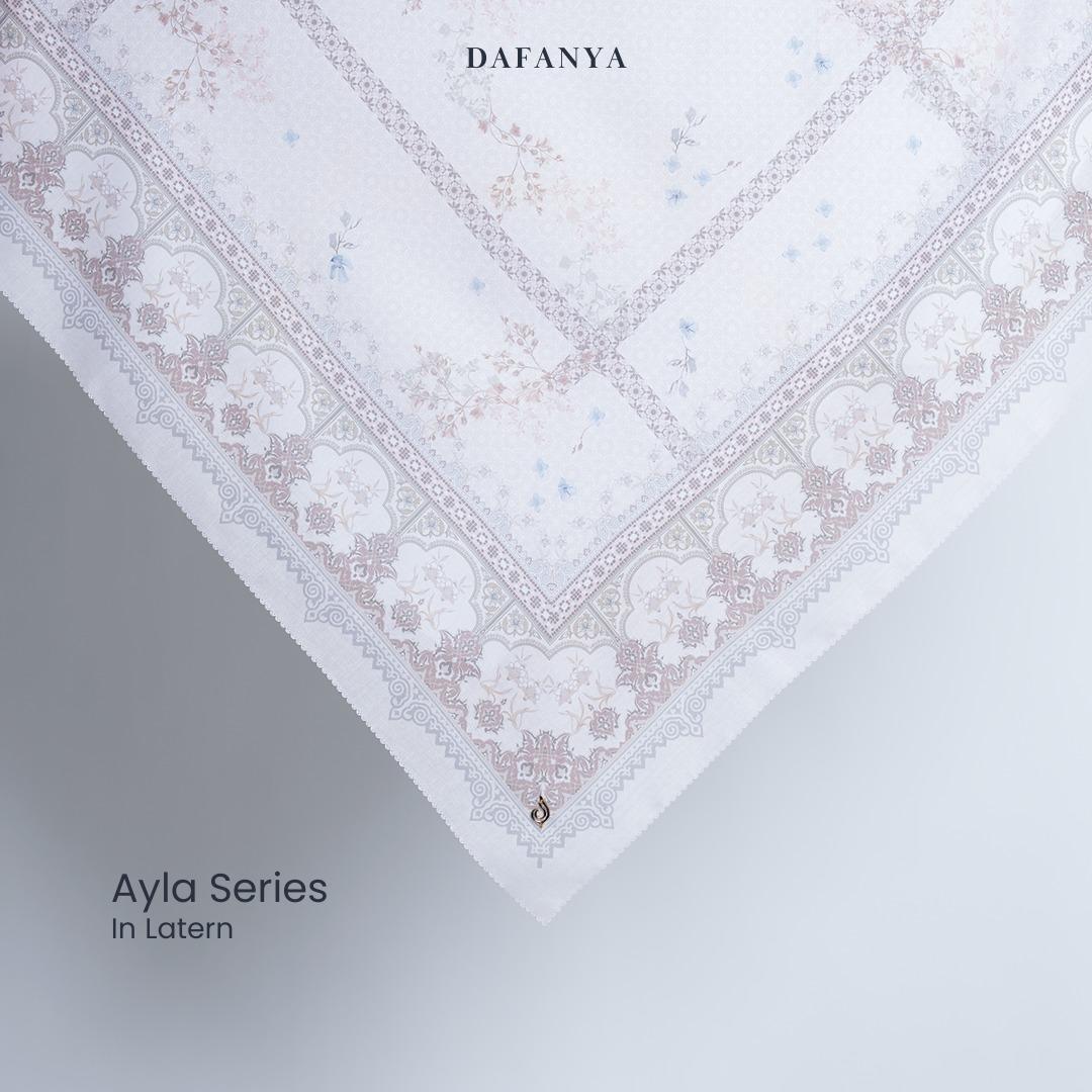𝐃𝐀𝐅𝐀𝐍𝐘𝐀 - Ayla Series Jilbab Motif Ethnic Kerudung Segi Empat Hijab Scarf bahan Voal Laser Cut