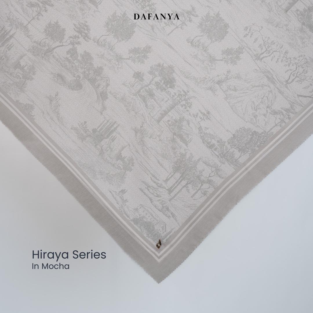 πππ
ππππ - Hiraya Series Jilbab Motif Twotone Kerudung Segi Empat Hijab Scarf bahan Voal Laser Cut