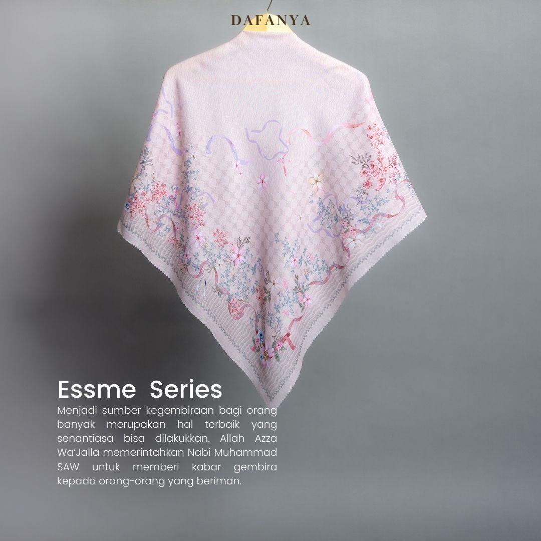 𝐃𝐀𝐅𝐀𝐍𝐘𝐀 - Esmee Series Jilbab Motif Floral Kerudung Segi Empat Hijab Scarf bahan Voal Laser Cut
