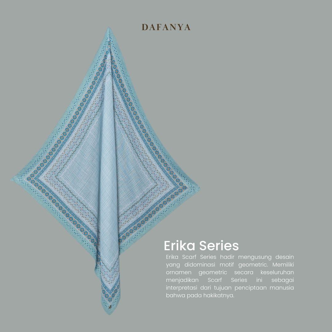 𝐃𝐀𝐅𝐀𝐍𝐘𝐀 - Erika Series Jilbab Motif Ethnic Kerudung Segi Empat Hijab Scarf bahan Voal Laser Cut