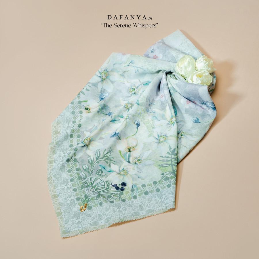 πππ
ππππ - Jardinia Series Jilbab Motif Floral Kerudung Segi Empat Hijab Scarf bahan Voal Laser Cut