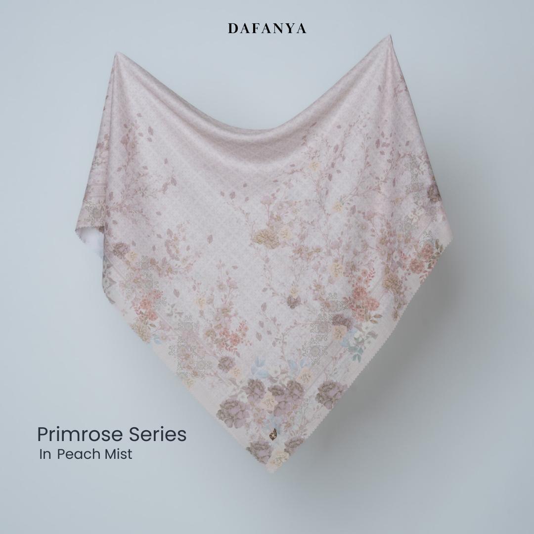 𝐃𝐀𝐅𝐀𝐍𝐘𝐀 - Primrose Series Jilbab Motif Floral Kerudung Segi Empat Hijab Scarf bahan Voal Laser Cut