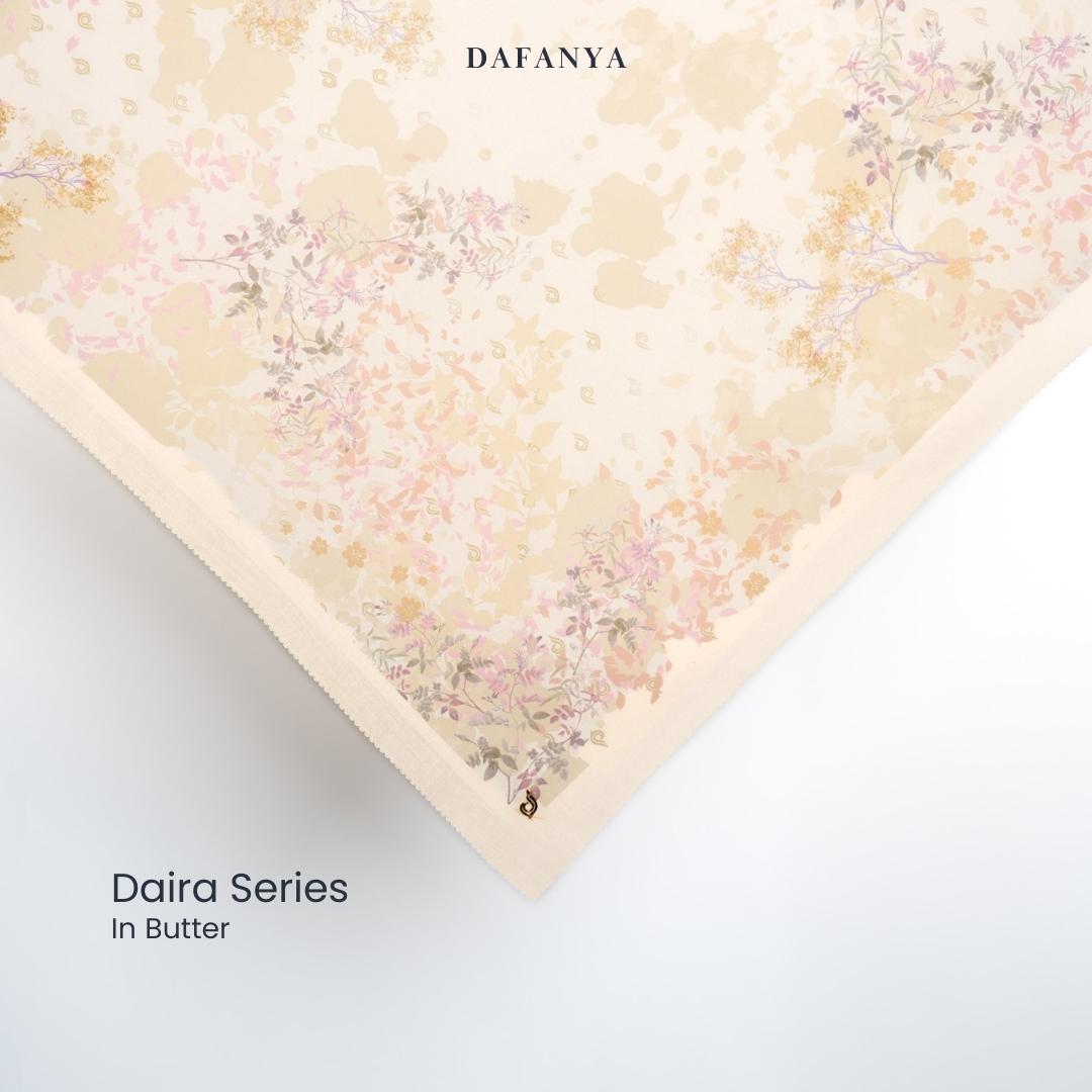 𝐃𝐀𝐅𝐀𝐍𝐘𝐀 - Daira Series Jilbab Motif Floral Kerudung Segi Empat Hijab Scarf bahan Voal Laser Cut