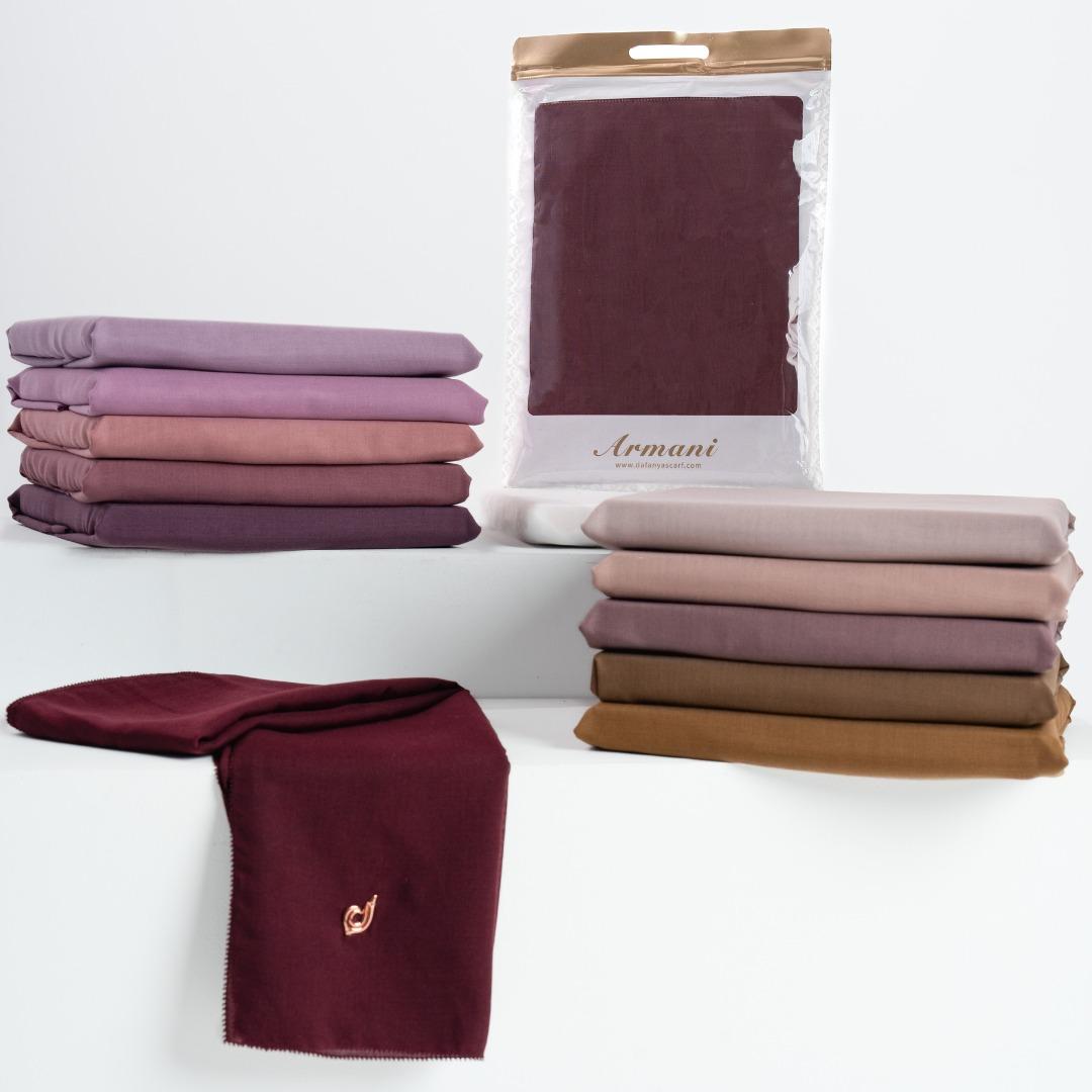 πππ
ππππ - Armani Series Jilbab Polos Kerudung Segi Empat Hijab bahan Paris Laser Cut