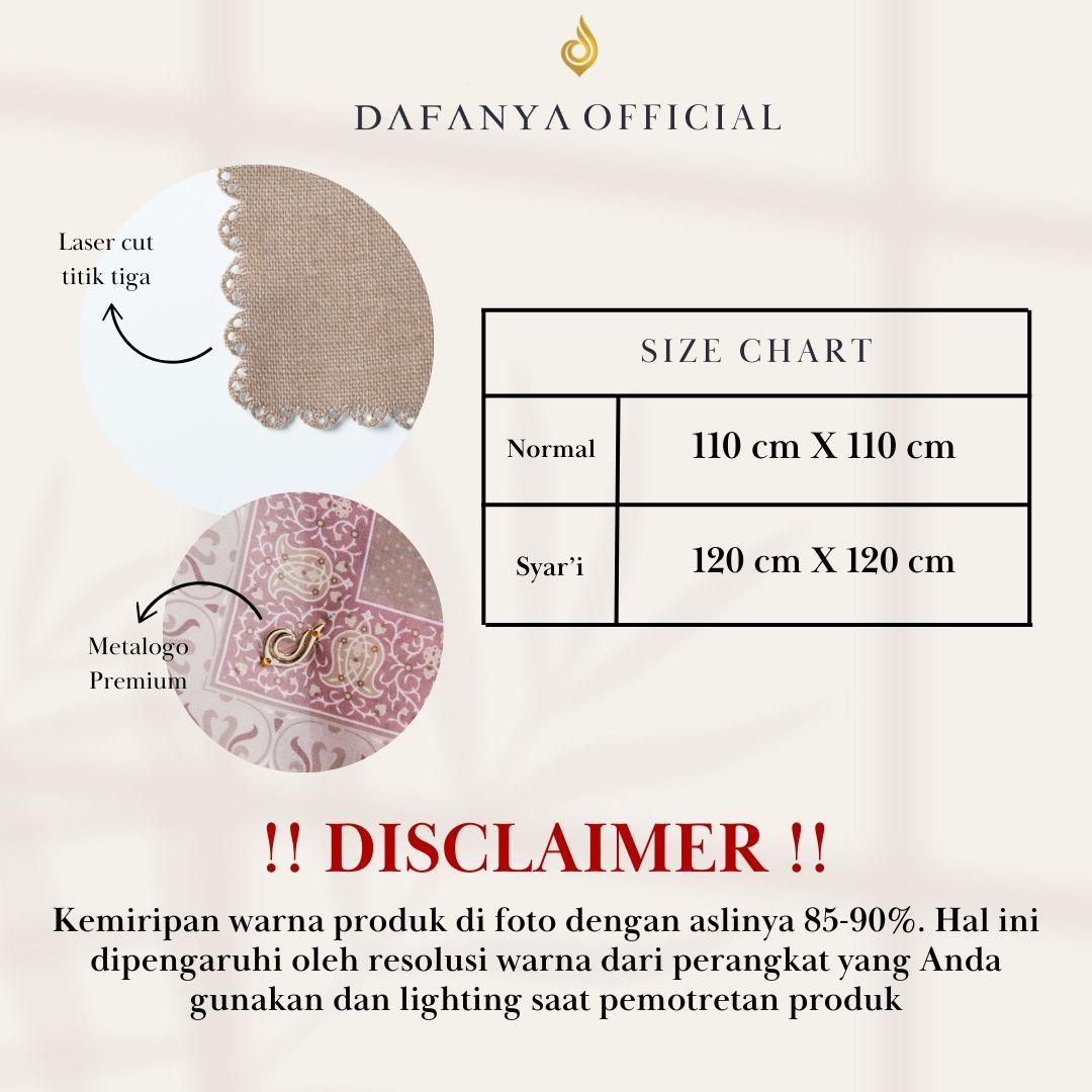 𝐃𝐀𝐅𝐀𝐍𝐘𝐀 - Hayfa Series Jilbab Motif Floral Kerudung Segi Empat Hijab Scarf bahan Voal Laser Cut