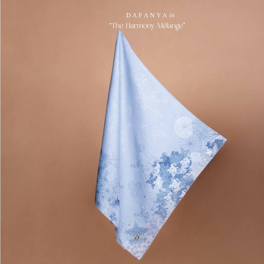 𝐃𝐀𝐅𝐀𝐍𝐘𝐀 - Ginkgo Series Jilbab Motif Floral Kerudung Segi Empat Hijab Scarf bahan Voal Laser Cut