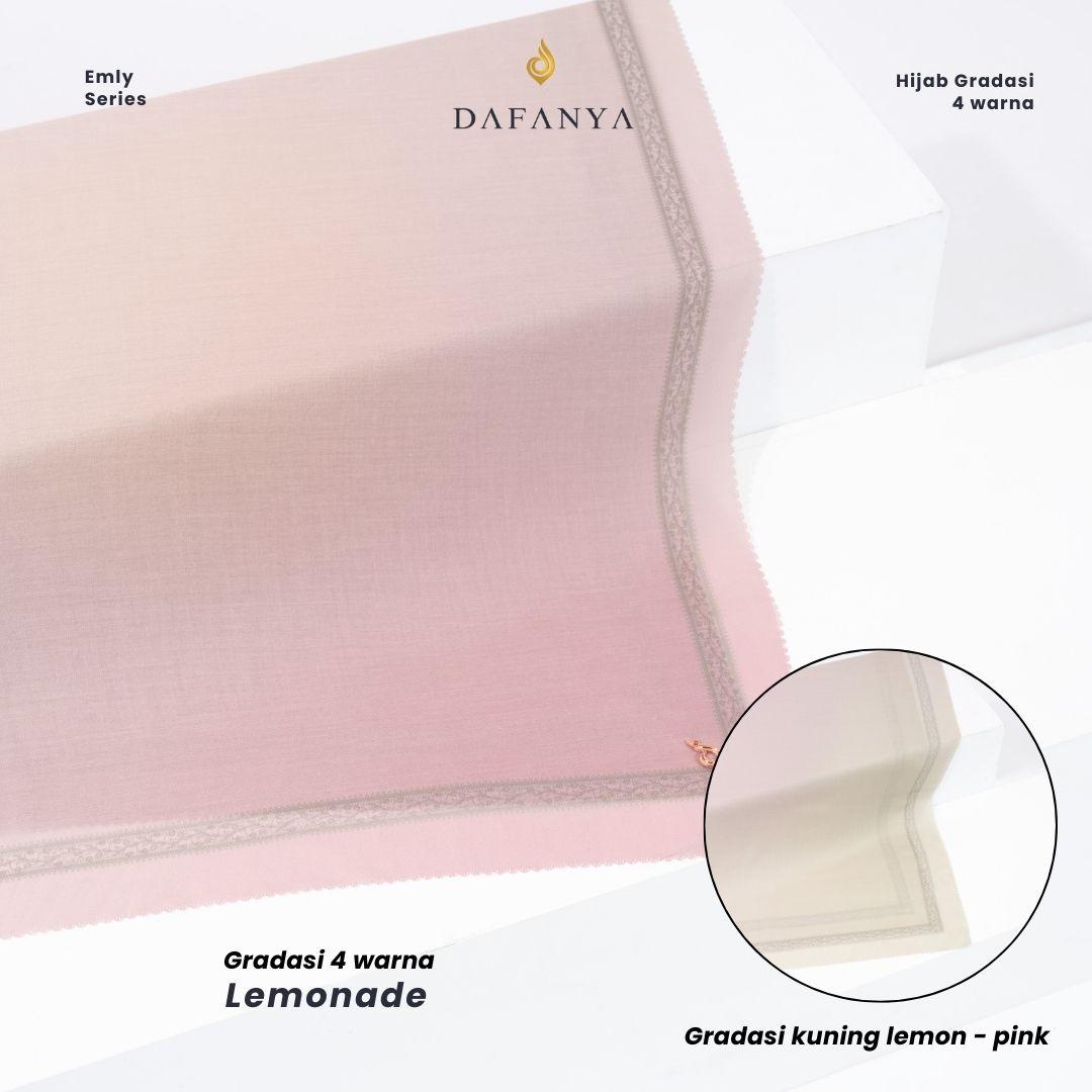 𝐃𝐀𝐅𝐀𝐍𝐘𝐀 - Emly Series Jilbab 4 Gradasi Kerudung Segi Empat Hijab Scarf bahan Voal Laser Cut
