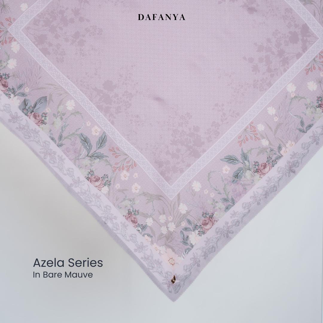 𝐃𝐀𝐅𝐀𝐍𝐘𝐀 - Azela Series Jilbab Motif Floral Kerudung Segi Empat Hijab Scarf bahan Voal Laser Cut