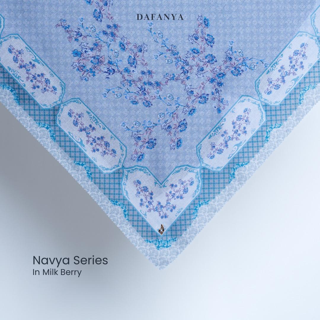 𝐃𝐀𝐅𝐀𝐍𝐘𝐀 - Navya Series Jilbab Motif Ethnic Kerudung Segi Empat Hijab Scarf bahan Voal Laser Cut