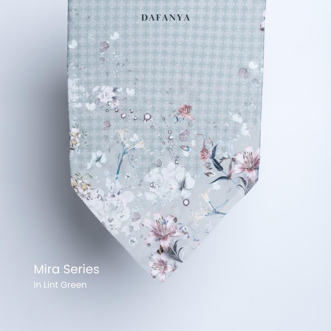 𝐃𝐀𝐅𝐀𝐍𝐘𝐀 - Mira Series Jilbab Motif Floral Kerudung Segi Empat Hijab Scarf bahan Voal Laser Cut