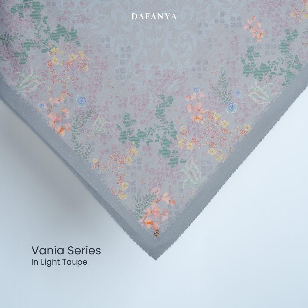 𝐃𝐀𝐅𝐀𝐍𝐘𝐀 - Vania Series Jilbab Motif Floral Kerudung Segi Empat Hijab Scarf bahan Voal Laser Cut