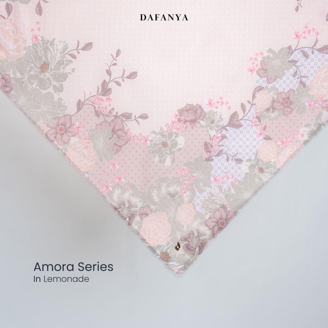 𝐃𝐀𝐅𝐀𝐍𝐘𝐀 - Amora Series Jilbab Motif Floral Kerudung Segi Empat Hijab Scarf bahan Voal Laser Cut