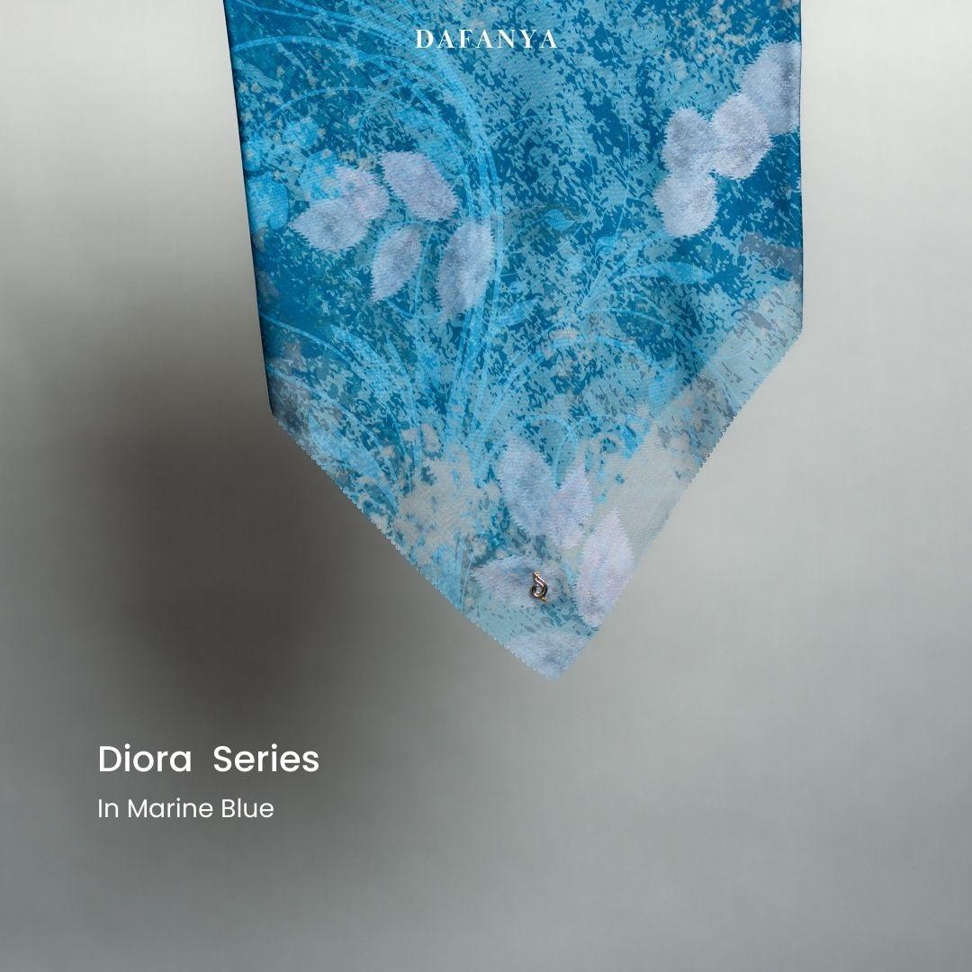 𝐃𝐀𝐅𝐀𝐍𝐘𝐀 - Diora Series Jilbab Motif Floral Kerudung Segi Empat Hijab Scarf bahan Voal Laser Cut