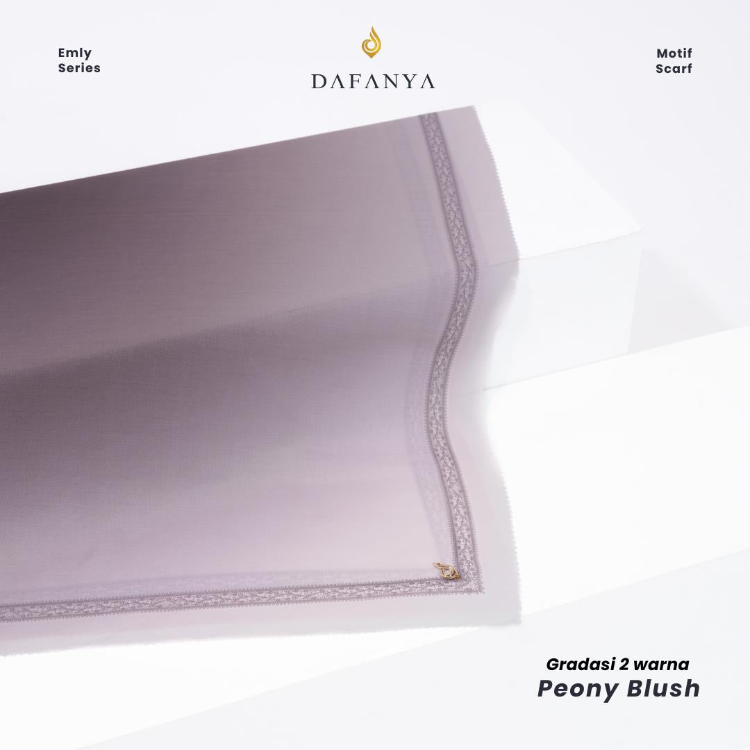 𝐃𝐀𝐅𝐀𝐍𝐘𝐀 - Emly Series Jilbab 2 Gradasi Kerudung Segi Empat Hijab Scarf bahan Voal Laser Cut
