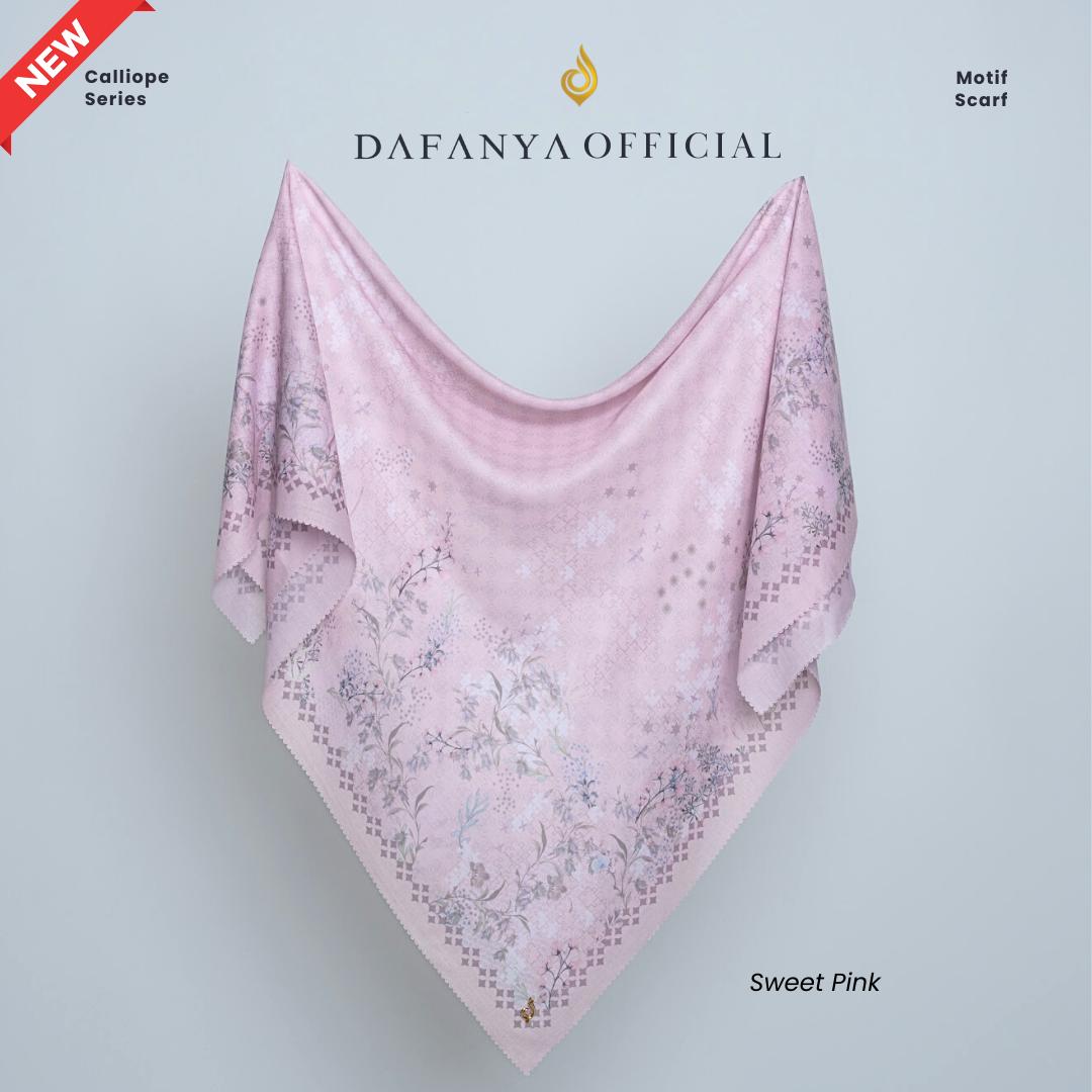 𝐃𝐀𝐅𝐀𝐍𝐘𝐀 - Anastasia Series Jilbab Motif Floral Kerudung Segi Empat Hijab Scarf bahan Voal Laser Cut