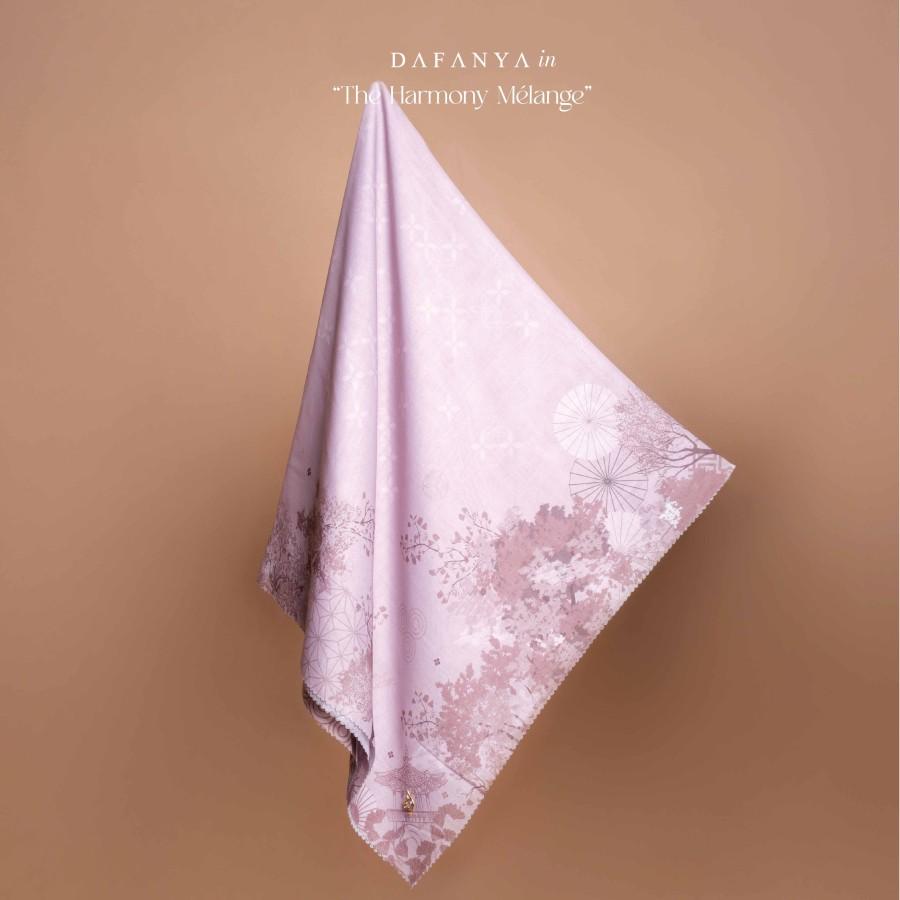 𝐃𝐀𝐅𝐀𝐍𝐘𝐀 - Ginkgo Series Jilbab Motif Floral Kerudung Segi Empat Hijab Scarf bahan Voal Laser Cut