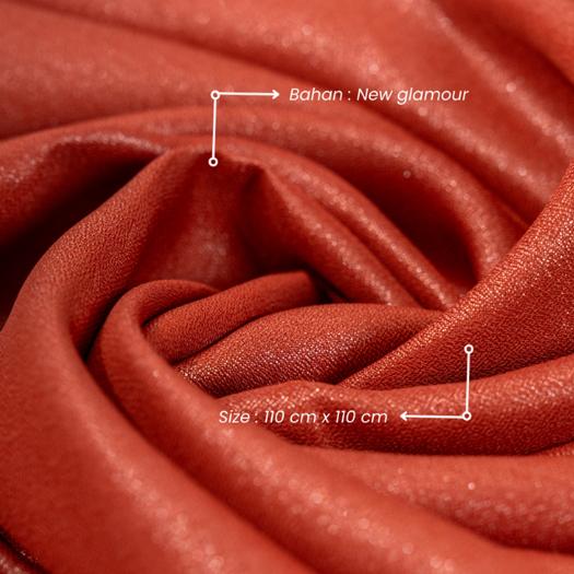 πππ
ππππ - Glamour Series Jilbab Polos Kerudung Segi Empat Hijab Scarf bahan New Glamour Laser Cut