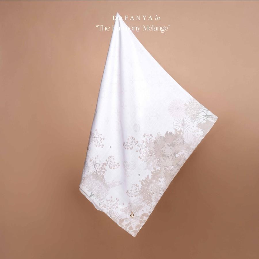 𝐃𝐀𝐅𝐀𝐍𝐘𝐀 - Ginkgo Series Jilbab Motif Floral Kerudung Segi Empat Hijab Scarf bahan Voal Laser Cut