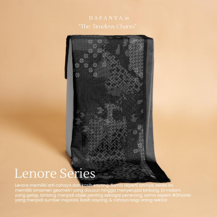 𝐃𝐀𝐅𝐀𝐍𝐘𝐀 - Lenore Series Jilbab Motif Ethnic Kerudung Segi Empat Hijab Scarf bahan Voal Laser Cut