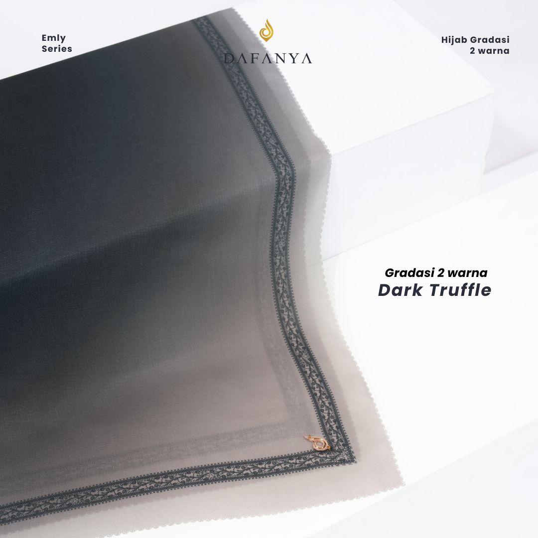 𝐃𝐀𝐅𝐀𝐍𝐘𝐀 - Emly Series Jilbab 2 Gradasi Kerudung Segi Empat Hijab Scarf bahan Voal Laser Cut