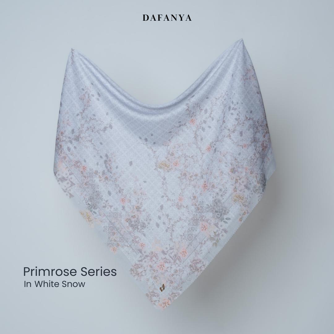 𝐃𝐀𝐅𝐀𝐍𝐘𝐀 - Primrose Series Jilbab Motif Floral Kerudung Segi Empat Hijab Scarf bahan Voal Laser Cut