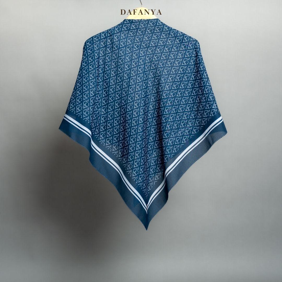 𝐃𝐀𝐅𝐀𝐍𝐘𝐀 - Luxia Series Jilbab Motif Monogram Kerudung Segi Empat Hijab Scarf bahan Voal Laser Cut