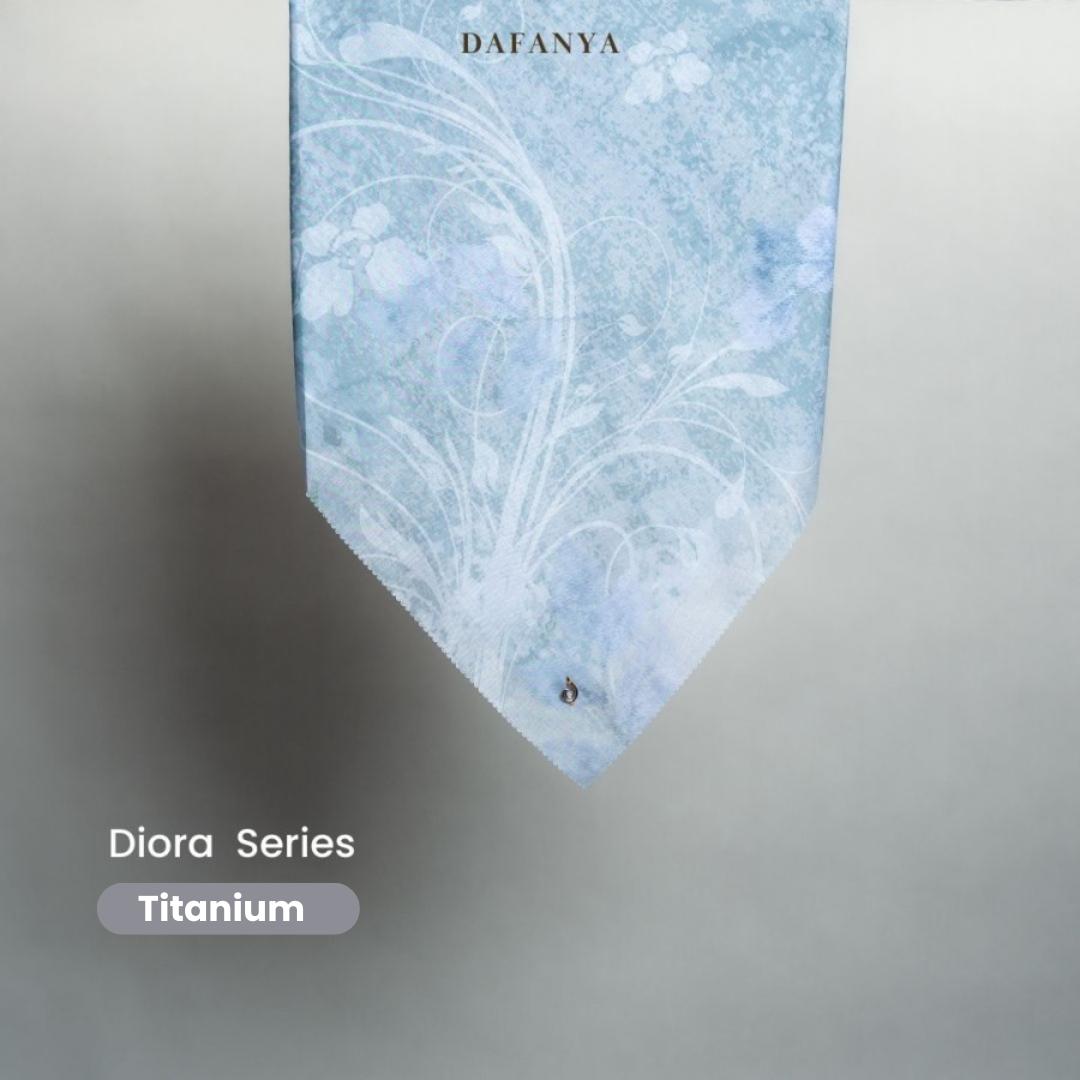 𝐃𝐀𝐅𝐀𝐍𝐘𝐀 - Diora Series Jilbab Motif Floral Kerudung Segi Empat Hijab Scarf bahan Voal Laser Cut