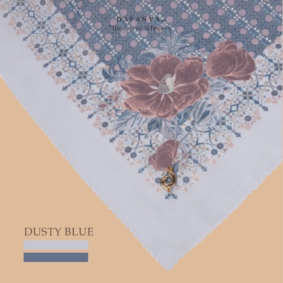 𝐃𝐀𝐅𝐀𝐍𝐘𝐀 - Sylvana Series Jilbab Motif Floral Kerudung Segi Empat Hijab Scarf bahan Voal Laser Cut