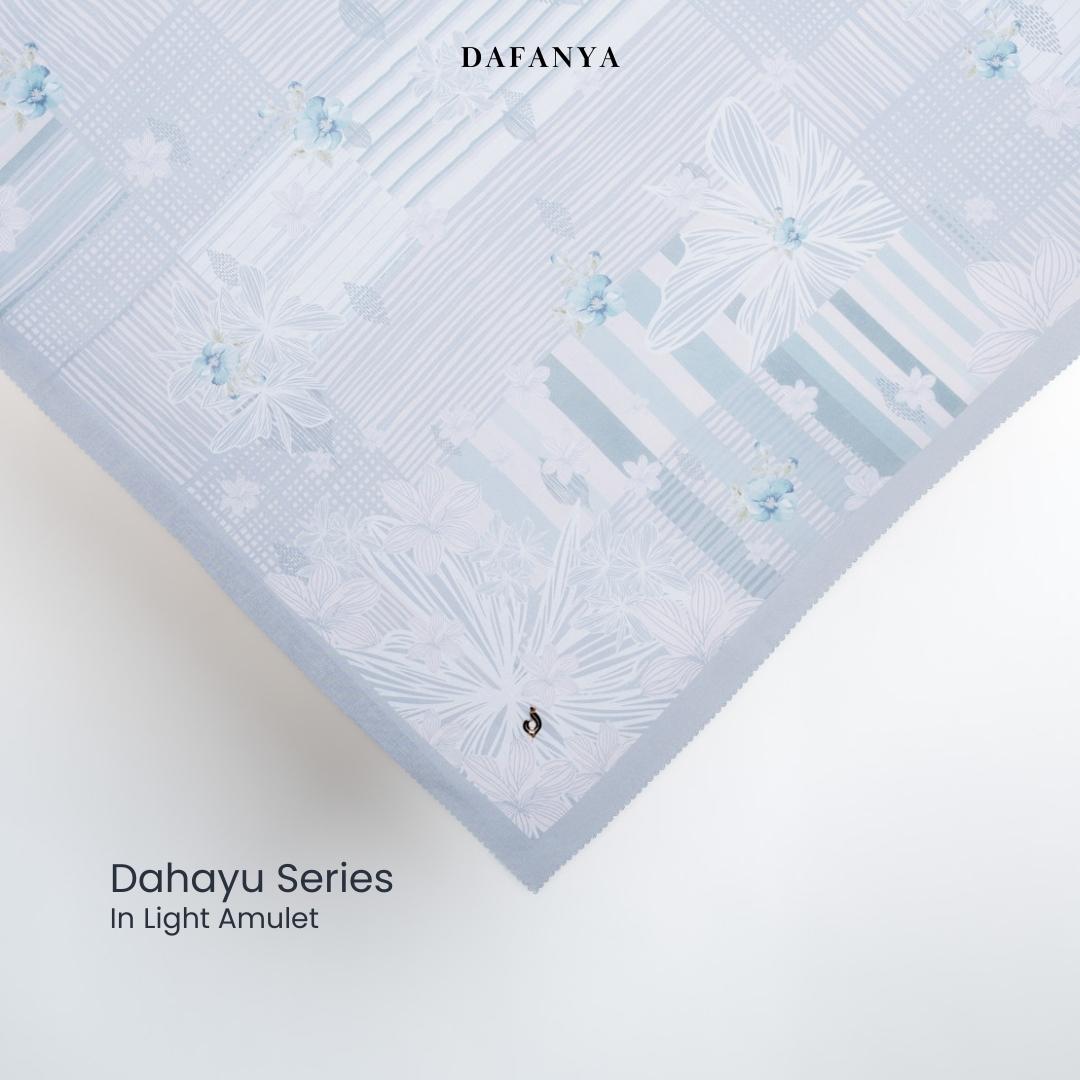 𝐃𝐀𝐅𝐀𝐍𝐘𝐀 - Dahayu Series Jilbab Motif Monogram Kerudung Segi Empat Hijab Scarf bahan Voal Laser Cut