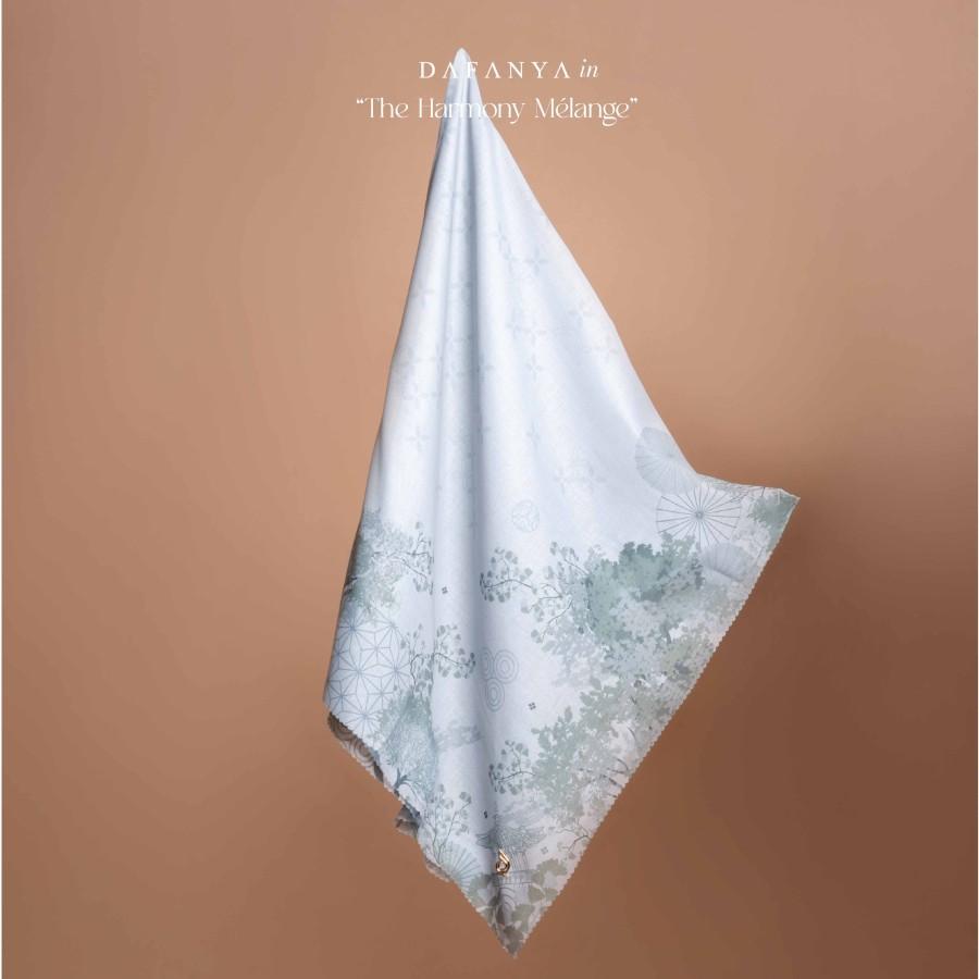 𝐃𝐀𝐅𝐀𝐍𝐘𝐀 - Ginkgo Series Jilbab Motif Floral Kerudung Segi Empat Hijab Scarf bahan Voal Laser Cut