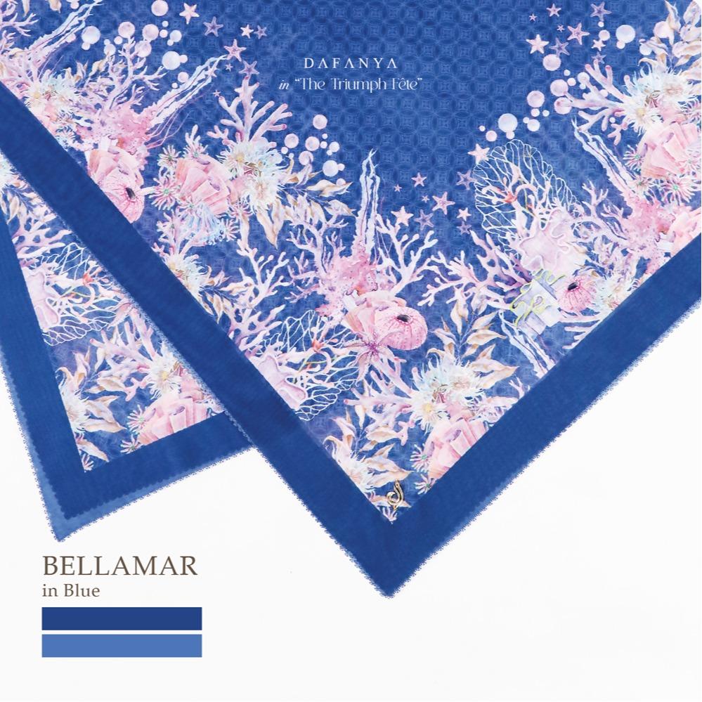 𝐃𝐀𝐅𝐀𝐍𝐘𝐀 - Bellamar Series Jilbab Motif Underwater Kerudung Segi Empat Hijab Scarf bahan Voal Laser Cut