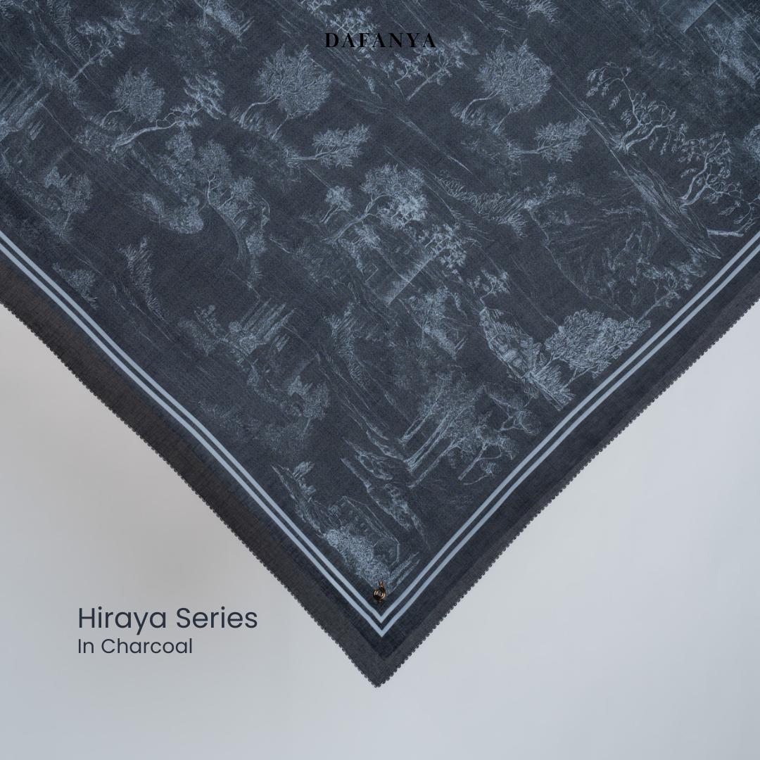 πππ
ππππ - Hiraya Series Jilbab Motif Twotone Kerudung Segi Empat Hijab Scarf bahan Voal Laser Cut