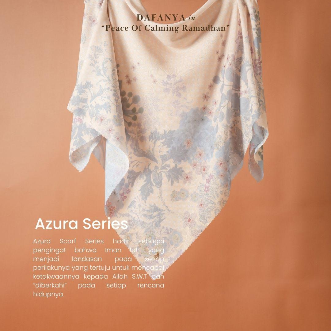 𝐃𝐀𝐅𝐀𝐍𝐘𝐀 - Azura Series Jilbab Motif Floral Kerudung Segi Empat Hijab Scarf bahan Voal Laser Cut