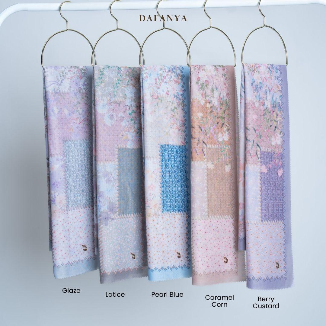 πππ
ππππ - Chamomile Series Jilbab Motif Floral Kerudung Segi Empat Hijab Scarf bahan Voal Laser Cut