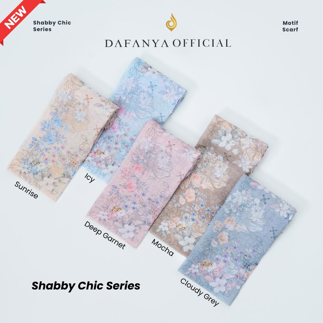 𝐃𝐀𝐅𝐀𝐍𝐘𝐀 - Shabby Chic Series Jilbab Motif Underwater Kerudung Segi Empat Hijab Scarf bahan Voal Laser Cut