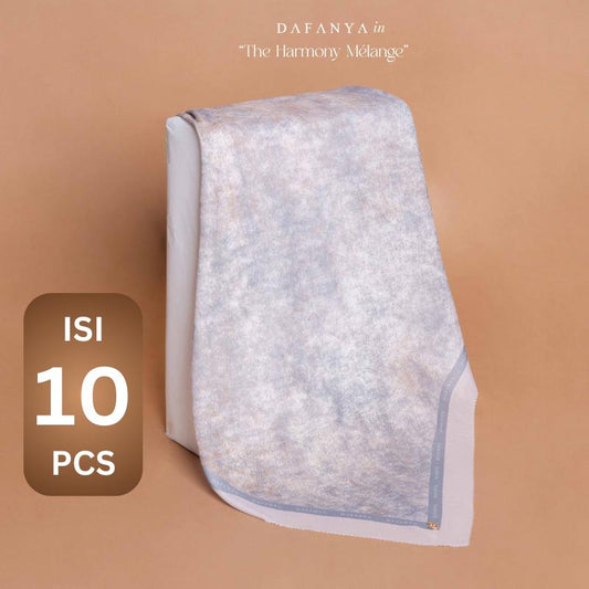 [Bundle 10 Pcs] 𝐃𝐀𝐅𝐀𝐍𝐘𝐀 - Hues Stroke Series Jilbab Motif Abstrak Kerudung Segi Empat Hijab Scarf bahan Voal Laser Cut