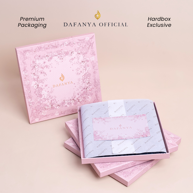 [BOX SAJA] DAFANYA - Exclusive Hard BOX KHAFIYA Motif Bunga Kotak
